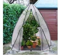 Serre D'hivernage Dôme Bâche Bulle 160 X 160 X 180 Cm Maxi Chaleur Blanc
