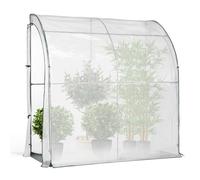 IDMarket - Serre d'hivernage Murale adossée 200 x 80 x 160 cm Balcon et terrasse