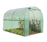 IDMarket - Serre Tunnel de Jardin 4 Saisons 6M² Verte Gamme maraîchère Roma 2x3M