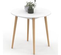 Table à manger ronde fixe - IDMARKET - ANGELA - Blanc - 4 personnes - 80 cm
