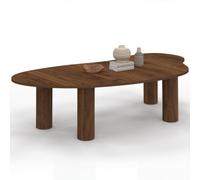 Table basse ORGANIQUE 140 cm bois effet noyer