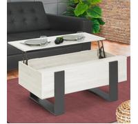 Table basse plateau relevable PHOENIX bois gris