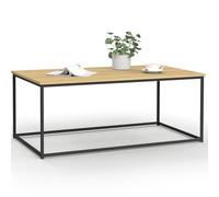 IDMarket - Table Basse rectangulaire Detroit 113 cm Design Industriel Bois et métal