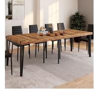IDMARKET Table console extensible AUSTRIA 10 personnes 235 cm design industriel