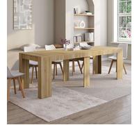 IDMarket Table console extensible ORLANDO 10 personnes 235 cm bois façon hêtre Naturel G