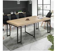 IDMARKET Table console extensible TORONTO 10 personnes 235 cm design industriel