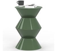 IDMarket - Table d'appoint Ronde, Bout de canapé, Table de Chevet Irene 30 cm métal Vert Kaki