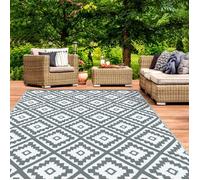 IDMARKET Tapis extérieur BAHAMAS gris 270 x 370 CM