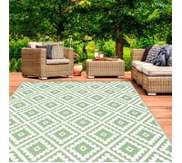 IDMARKET Tapis extérieur BAHAMAS vert sauge 270 x 370 CM