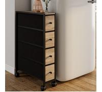 IDMARKET Tour de rangement 4 tiroirs UTAH sur roulettes colonne gain de place design industriel