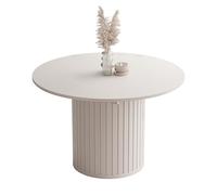 IDOHOME Table Ronde Extensible 120 ø - 160 cm Ovale Table a Manger Extensible Ronde de Cuisine 4 a 6 Personnes - SENTO Collection