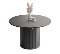 IDOHOME Table Ronde Extensible 120 ø - 160 cm Ovale Table a Manger Extensible Ronde de Cuisine 4 a 6 Personnes - SENTO Collection