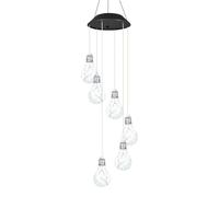 idqwsswt Ampoule carillon éolien pour décoration de terrasse Installation facile Pas de câblage ni d'alimentation externe. Interrupteur de réglage