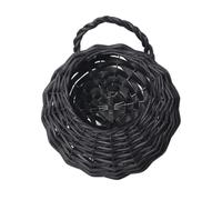 idqwsswt Support de pot de fleurs moderne en osier pour balcon et terrasse | de présentation de plantes chic. Jardinière suspendue en osier adaptée plantes d'intérieur. Pot de fleurs tissé