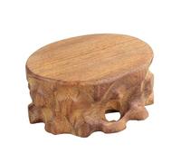 idqwsswt Support sophistiqué en bois massif pour statuette de Bouddha | charme intemporel collectionneurs et décorateurs. Socle pour figurine, sculpture, vase bonsaï.