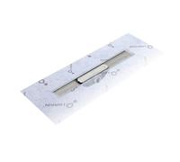 IDrain Pro Linear 54 caniveau de douche sans grille L 1200 mm avec natte d'étanchéité pré-collée de 330 mm IP4M12001X1