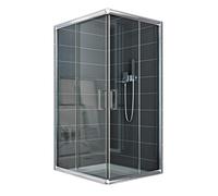 Idralite Cabine de douche Alabama 70x100 H185 cm Verre 6 mm Transparent Coulissante