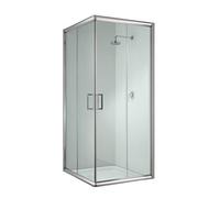 Idralite Cabine de douche Alabama 90x90 H198 verre transparent 6 mm angulaire