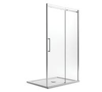 Idralite Porte de douche Mod. Prime 140 cm H200 Verre 8 mm Transparent Easy-Clean ouverture à droite