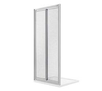 Idralite Porte de douche West - 70 cm H198 - ouverture saloon - verre opaque - 2 parois pivotantes