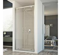 Idralite Porte de douche Cristal 2 portes 110 cm H198 Verre transparent