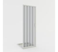 Idralite Porte douche à Soufflet en PVC 75 cm H 185 mod. Lys avec ouverture latérale