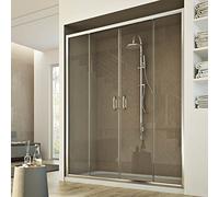 Idralite Porte de douche Replay 2 portes 170 cm H185 Verre transparent