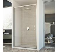 Idralite Young Porte de douche 1 porte 110 cm H198 en verre transparent