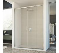 Idralite Porte de douche Young 2 portes 150 cm H198 verre structuré C