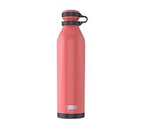 IDRINK® - b-evo Bouteille thermique révolutionnaire, 3 murs, bouteille en acier inoxydable avec double bouchon, 500 ML (CORAIL RAFFAELLO)