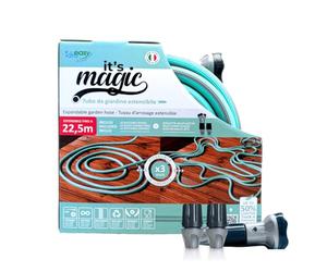 Idroeasy 22,5 Metres - Tuyau d'Arrosage Extensible Anti Torsion, Magic Soft Smart, Tuyau Eau Jardin Irrigation Pipe