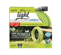 Idroeasy Armadillo Ultraléger 15 Mètres, Tuyau d'Arrosage Anti Torsion, Eau Jardin Irrigation Pipe Anti-nœud