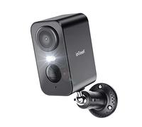 ieGeek 2K Caméra Surveillance WiFi Exterieure sans Fil Batterie ZS-GX3S | AI & PIR Détection Mouvement, Vision Nocturne Couleur, Extérieure/Intérieure, Audio Bidirectionnel, Étanche IP65, Noir