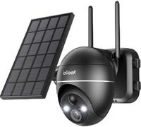 ieGeek 5MP solaire caméra de surveillance extérieure batterie PTZ caméra IP sans fil couleur vision nocturne