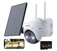 ieG améra de surveillance 2K, Caméra de surveillance extérieure Batterie avec carte SD 64GB, Caméra de surveillance extérieure Wlan