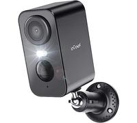 ieG amera | Installation facile, caméra de surveillance avec vision nocturne colorée, détection de mouvement PIR, local/cloud, IP65