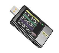Iegefirm FNB58 Testeur USB, Testeur de de VoltmèTre NuméRique USB Type-C Protocole de Charge PD DéTection de DéClenchement Max 7A