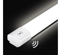 IEGLED 60cm Neon LED Tube avec Détecteur de Mouvement, IP65 Imperméable Reglette, 20W 2200LM Plafonnier LED Detecteur de Mouvement