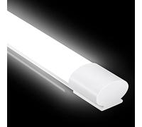 IEGLED Neon 150CM, Tube 45W 5000LM Plafonnier IP65 Étanche Reglette Éclairage pour Atelier, Garage, Sous Sol, Salle de Bain, Cave, Bureau - Blanc Neutre 4000K
