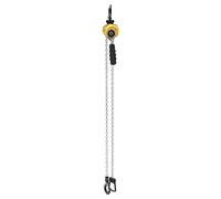 ieLsngai Mini Palan à Levier Manuel 250 kg, Palan à Chaîne à Cliquet Manutention, avec Chaîne en Acier Allié G80 3 m, Crochet Rotatif à 360°, pour Marchandises Garage Quai Usine