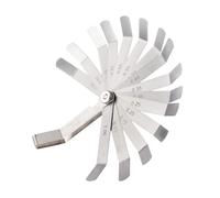 ieron Ensemble de jauges d'épaisseur métriques, 16 lames dimensionnelles marquées, mesure impériale métrique, outil manuel, jauge d'épaisseur de remplissage d'espace en acier inoxydable (0,05-1,0 mm)