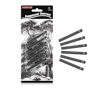 ieron Lot de 6 crayons à dessin carrés compressés pour le dessin, les croquis, les ombrages, les débutants et les artistes