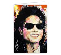 IETSCPMD-V19774 Carte Celebrity Icons Licence officielle Sidney Maurer Michael Chanteur Américain - Avec Enveloppe Blanche 12x17,5cm -Pour Anniversaire Départ Retraite Collectionneur