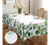 iEvery Nappe Rectangulaire Anti-Tache 110x140 - Enduite, Fleurie, Imperméable en Polyester pour Table Extérieure, Salle à Manger, Jardin, Cuisine, Pique-Nique