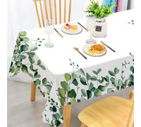 iEvery Nappe Rectangulaire Anti Tache, Nappe de Table Enduite Nappe Fleurie 140x180, Nappe Exterieur Imperméable en Polyester Protection de Table pour Salle à Mangerr Jardin Cuisine Pique-Nique