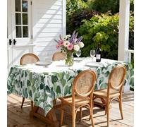 iEvery Nappe Rectangulaire Anti Tache, Nappe de Table Enduite Nappe Fleurie 150x260, Nappe Exterieur Imperméable en Polyester Protection de Table pour Salle à Mangerr Jardin Cuisine Pique-Nique
