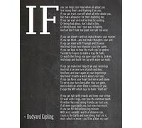IF Poem Art Print IF Poem by Rudyard Kipling Art Print IF Poster If Poem Poster If Poem Print If Poem Wall Art If you can If by Kipling Poem (30cm x 40cm, Chalkboard Black)
