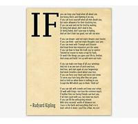 IF Poem Art Print IF Poem by Rudyard Kipling Art Print IF Poster If Poem Poster If Poem Print If Poem Wall Art If you can If by Kipling Poem (Parchment, 20cm x 25cm)