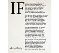 IF Poem Art Print IF Poem by Rudyard Kipling Art Print IF Poster If Poem Poster If Poem Print If Poem Wall Art If you can If by Kipling Poem (30cm x 40cm, Ivory)