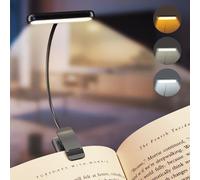 iFalarila Lampe de Lecture Rechargeable avec Câble de Type-C, Liseuse Lampe Clip [3 Couleurs et 10 Luminosités] Mini Veilleuse Flexible à col de Cygne et à Pince pour Les Enfants